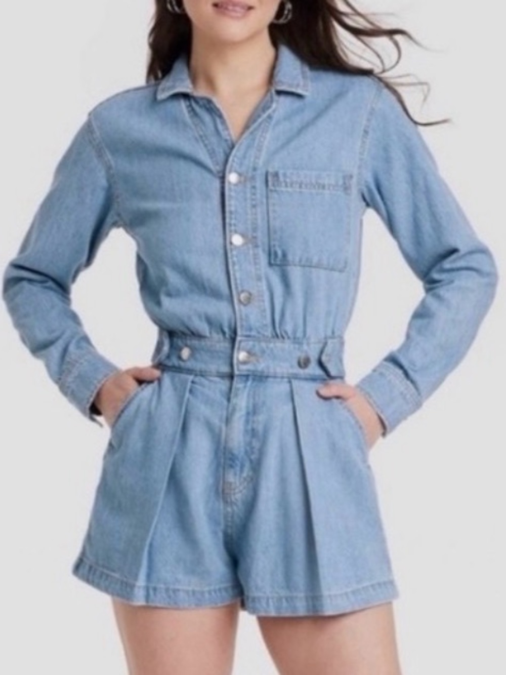 Universal Threads Denim Romper Playsuit